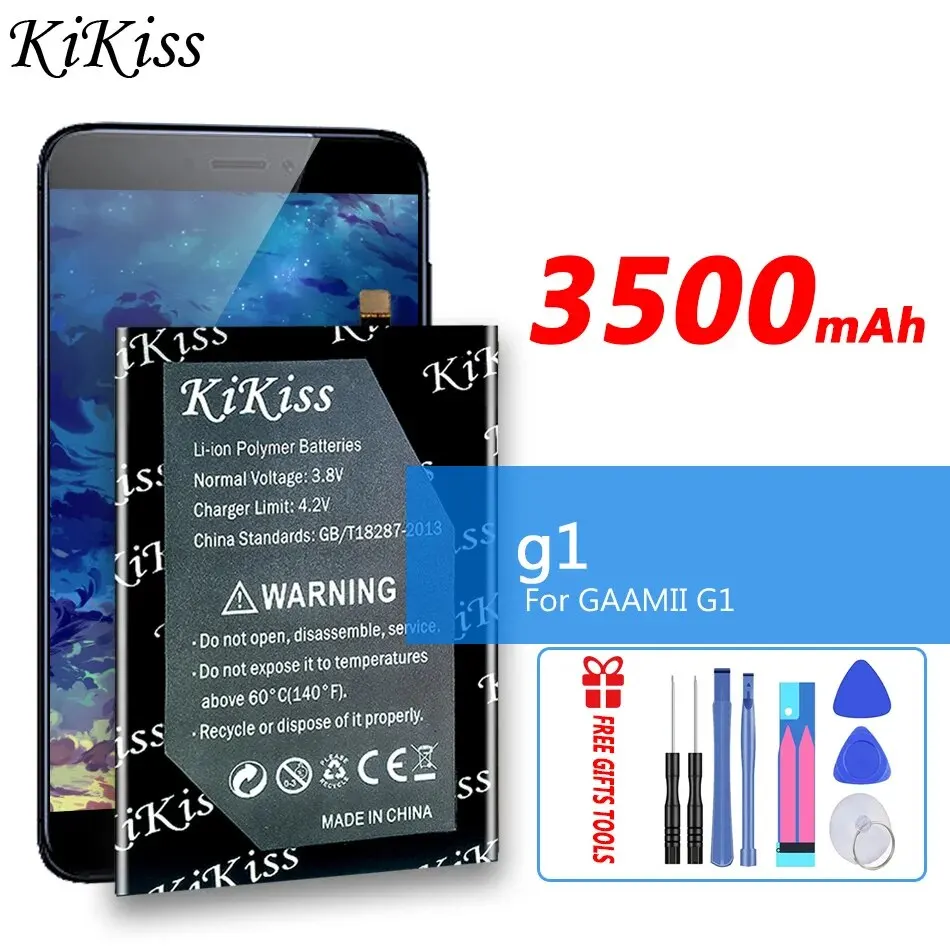 

3500mAh KiKiss Powerful Battery g1 For GAAMII G1 Bateria
