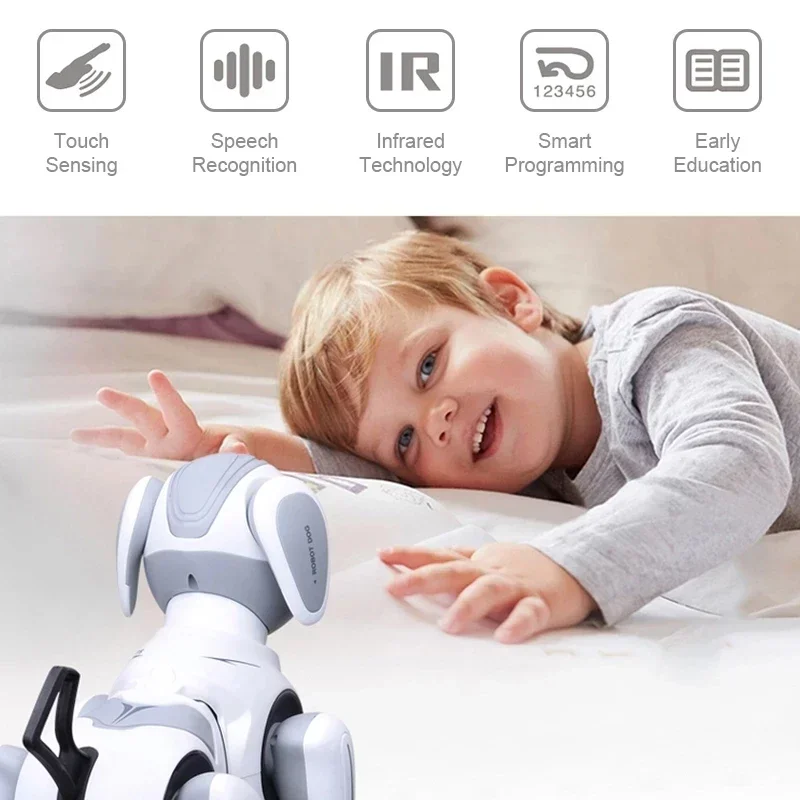 NEW Educational Remote Control dogs Toy Electronic Pet smart Robot Dog Voice Remote Control Music Song Children's Toy Child gift 2