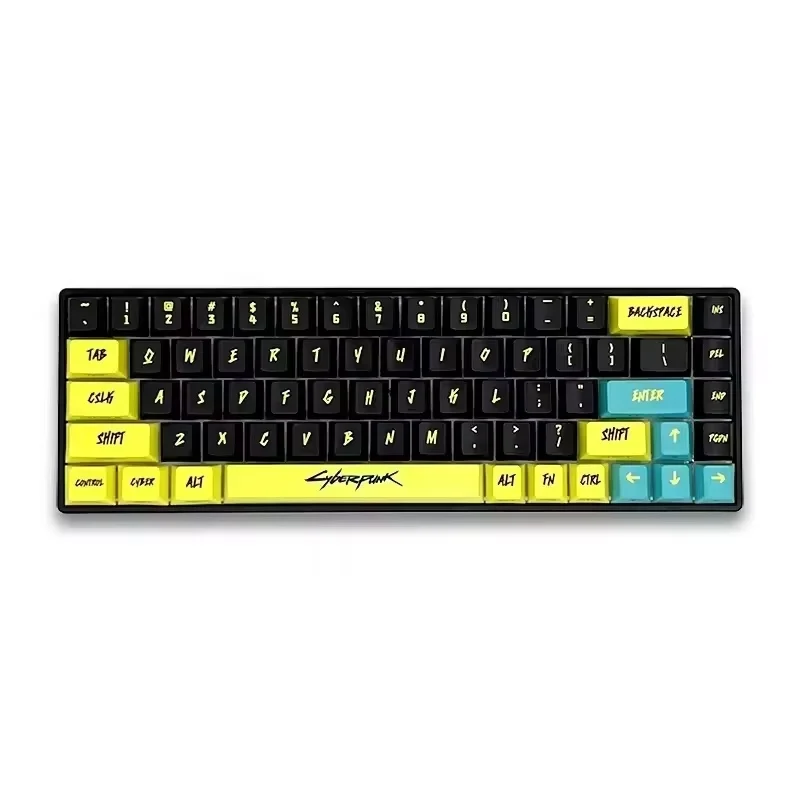 Cyberpunk 129-Key Translucent Side-Engraved PBT Keycap Set