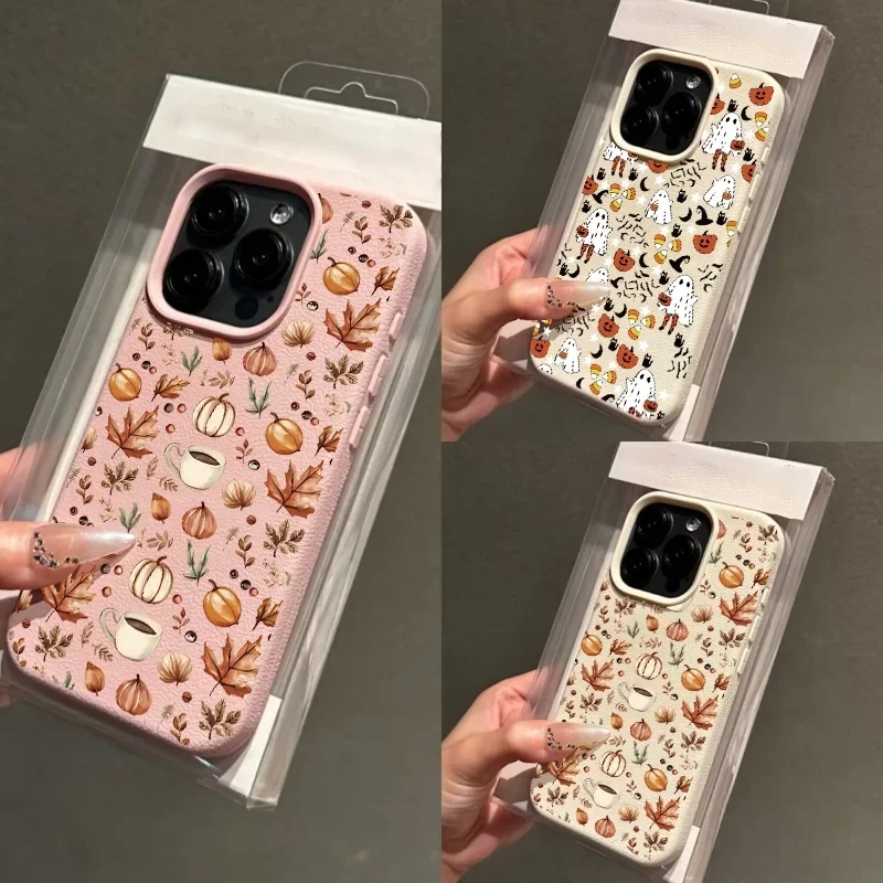 Haunting Halloween Ghost Pumpkin Design Phone Case