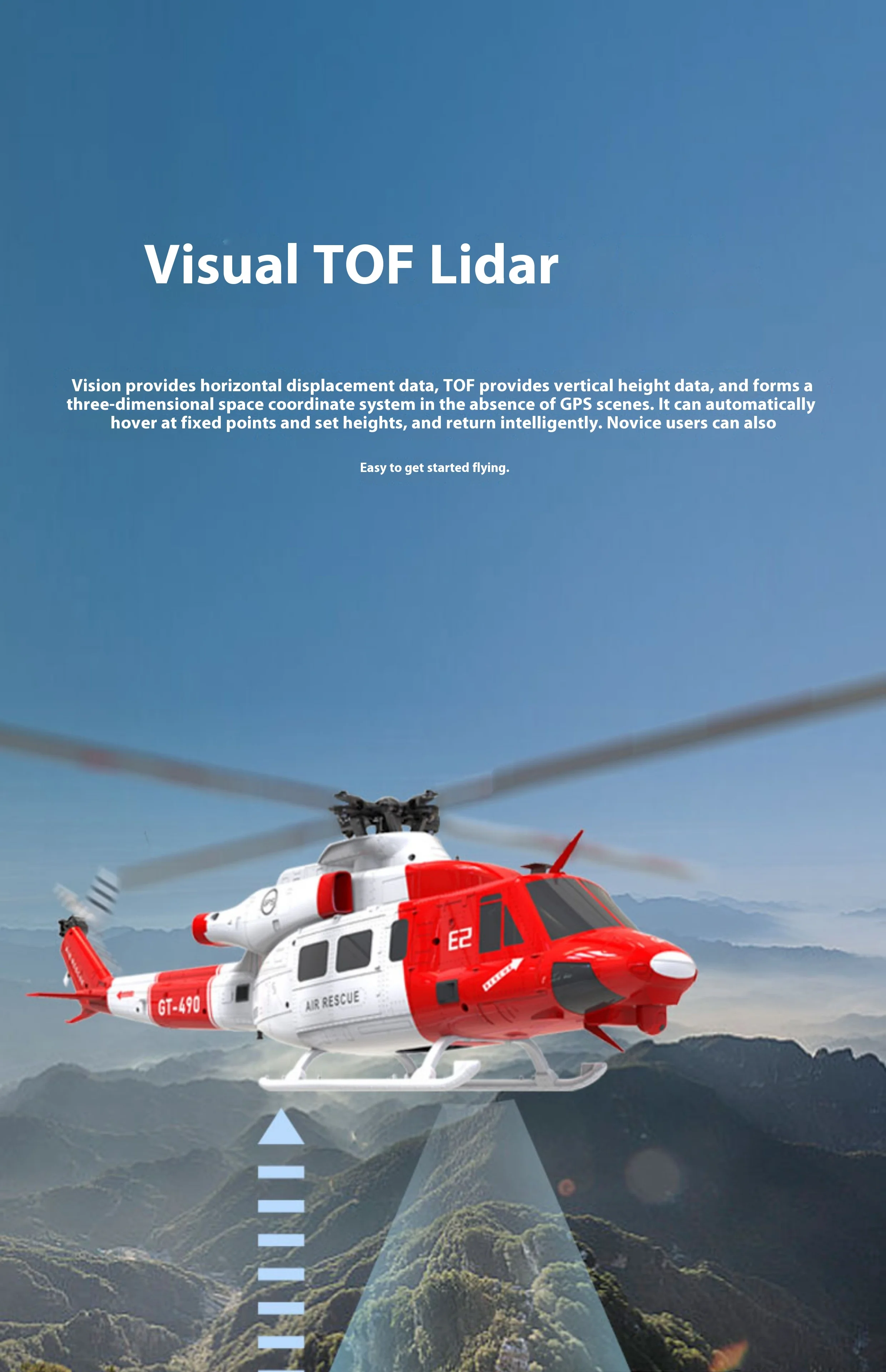 2025 New Goosky Remote-Controlled Helicopter E2 Gps Intelligent Drone ...