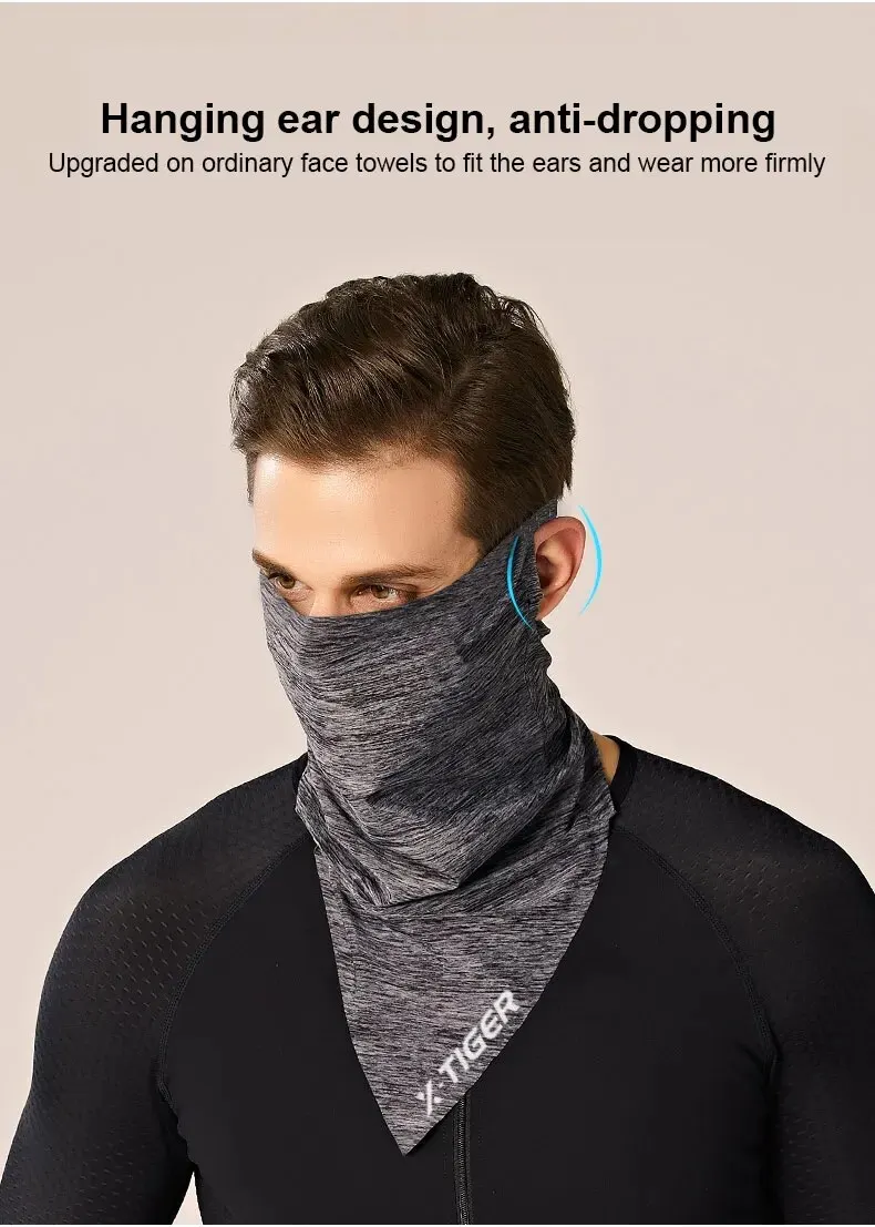 X-TIGER Gesichtsmaske, Eisstoff, Sport-Stirnband, Sommer, Laufen, Motorrad, Angeln, Radfahren, Ausrüstung, Sonnenschutz, Fahrrad-Bandana – Detail 17