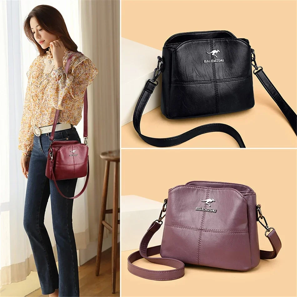 Women Embroidery Leather Tote Bag Shoulder Bag Crossbody Bag shoulder bag leather handbag