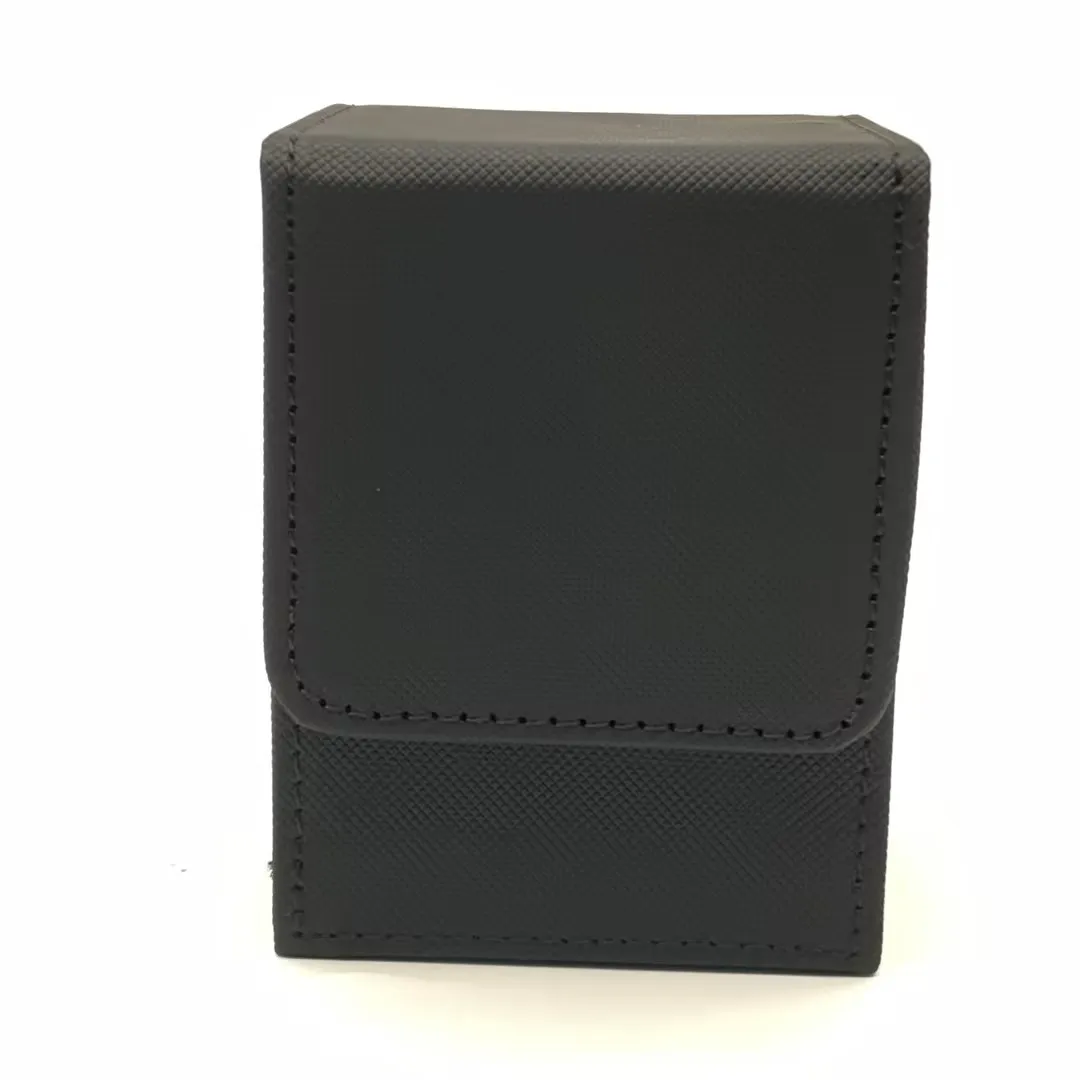 Card Fit For 100+Single Sleeved Cards  , Leather Trading Commander Deck Box Compatible With  Card Deck,Game Card Box