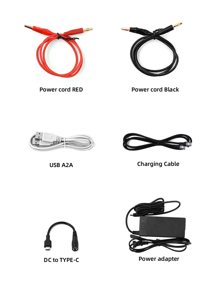 DP100 DC Power Supply Accessories Alligator clip test cable C2C data cable 32V p