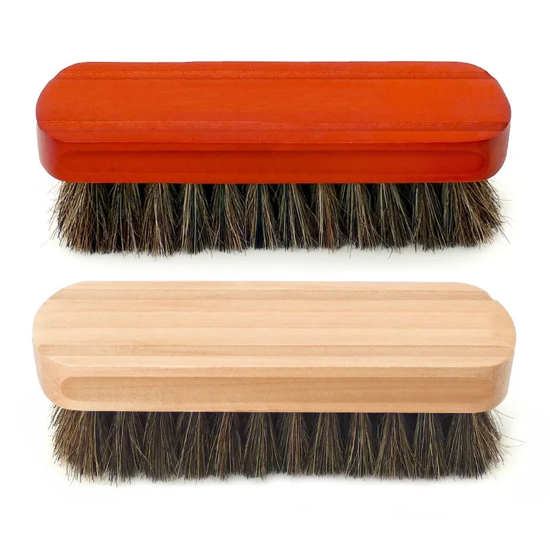 Soft Horsehair Leather Cleaning Brush Genuine Horsehair Detailing Brush Car Interior Detailing Tool For Washing And Car Cleaning