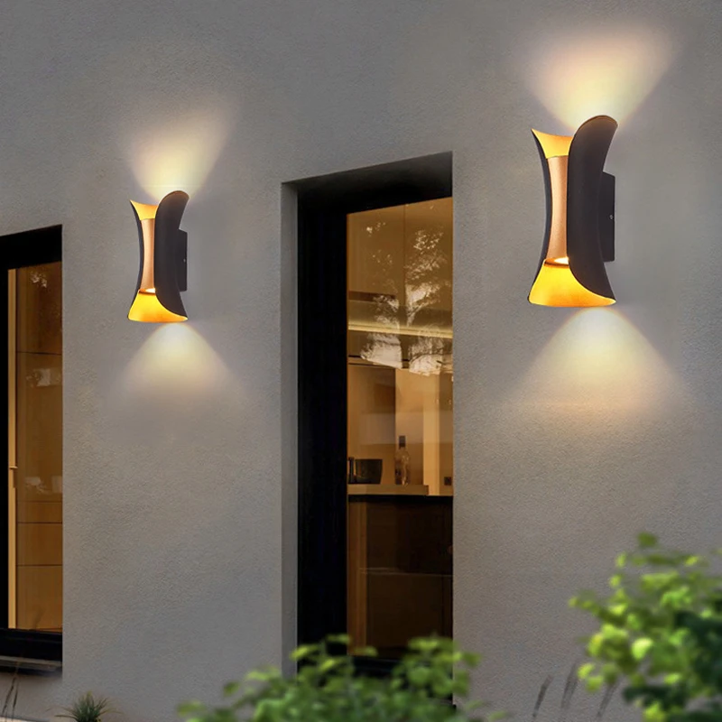 6W LED Wall Lamp IP65 Waterproof Outdoor Wall Lights Garden Balcony Porch Lamp Indoor Nordic Sconce Decor Lighting