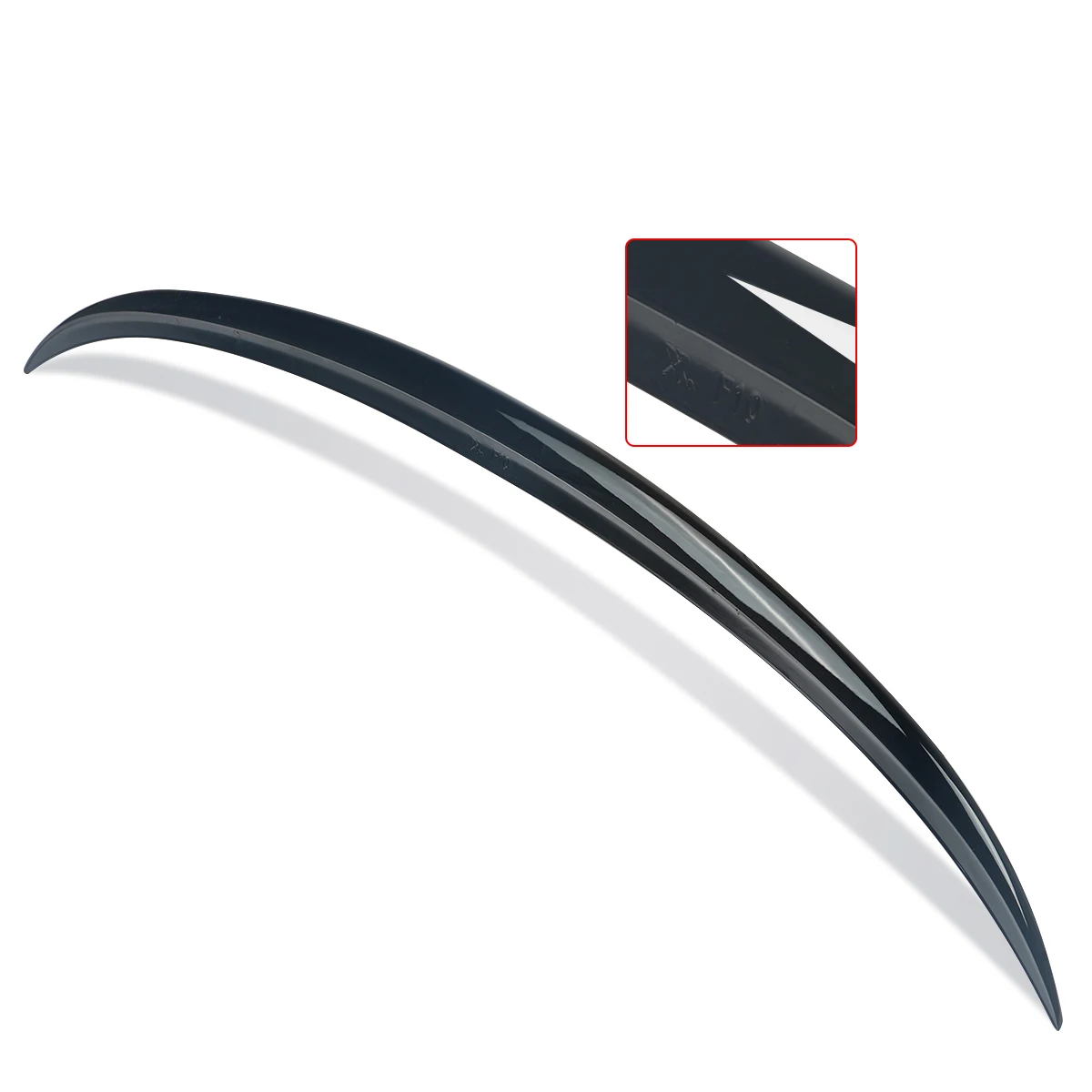 Heckflügel spoiler für BMW 5er F10 M Sport 1/4-1/2 m5 Stil glänzend schwarz Ersatzteil – Detail 5
