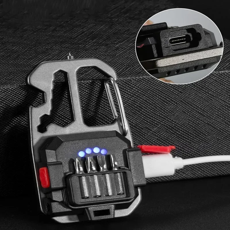 Handheld flashlight mini led light pocket flashlight mini led night light Mini LED Flashlight Portable Work Light Pocket Keychains Flashlight USB Rechargeable For Outdoor Camping Small Lights