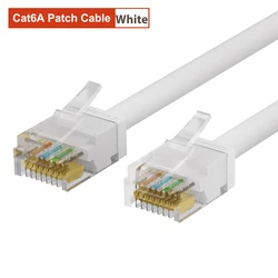 Ultra - Slim Cat6A Ethernet Cable - High - Speed 10G Patch Cord for Enhanced Connectivity (Cat6a White UTP)