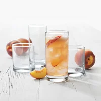 12 Piece Clear Drinkware Set Cooler Tennyson Glasses Ideal Juice Water Mixed Drinks Durable Easy to Clean Versatile Tableware 6