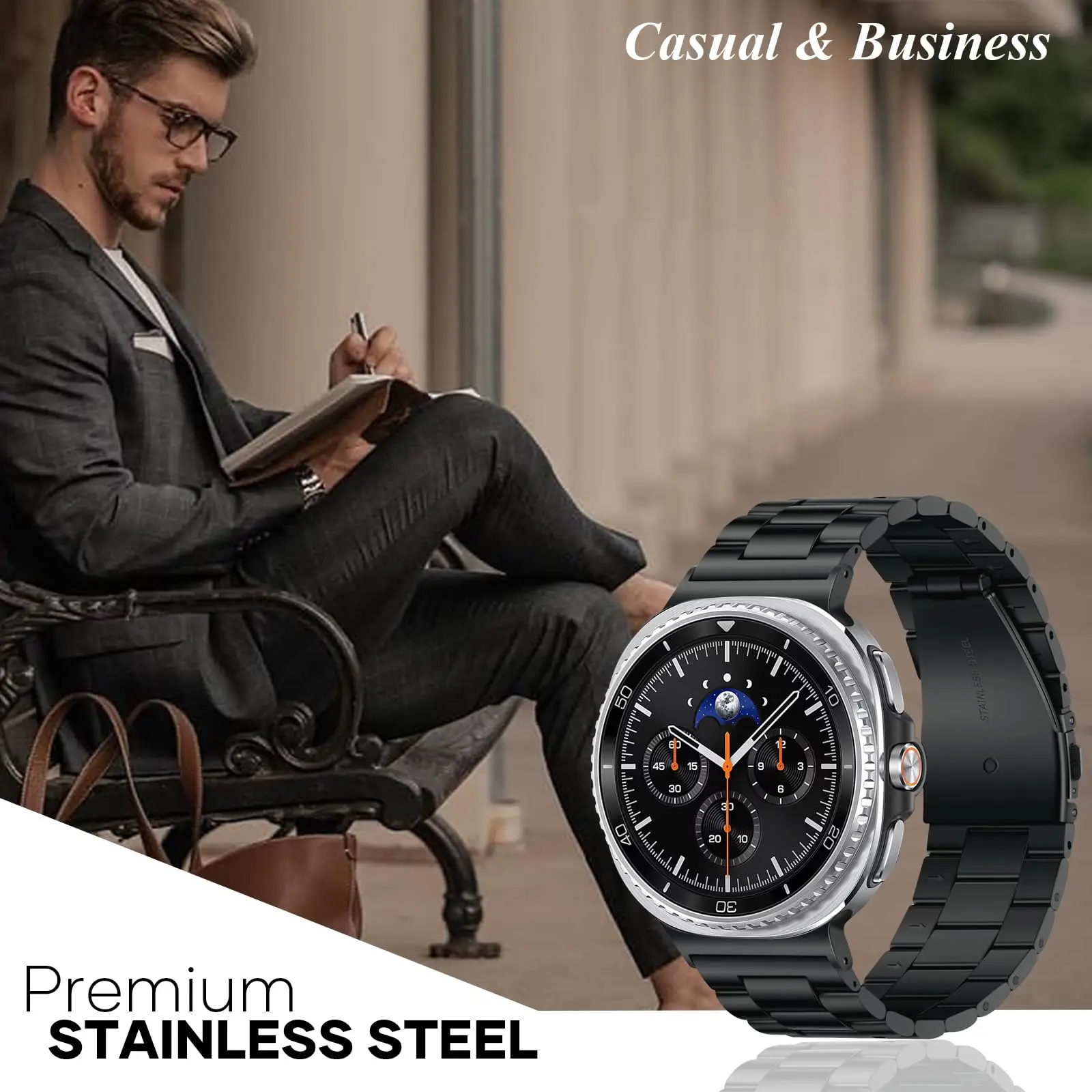 Edelstahlarmband für Samsung Galaxy Watch 8 Classic 46 mm Metallarmband Armband Correa für Samsung Watch 8 40 mm 44 mm Band – Detail 5