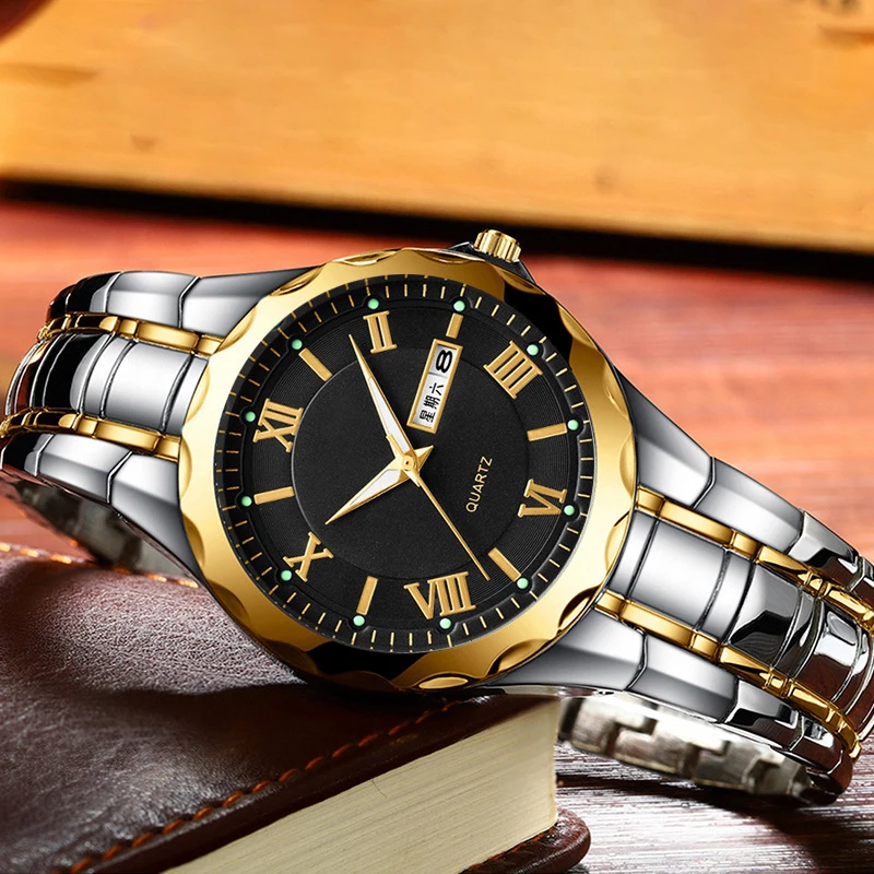 Men Luxury Quartz Watch Waterproof Male Wrist Watches Men’s Luminous Non Automatic Casual Quartz Watches for Man