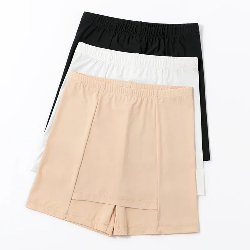 Women Double-layer Safety Short Pants Underwear Large Size Summer Thin Short Leggings for Female Girls