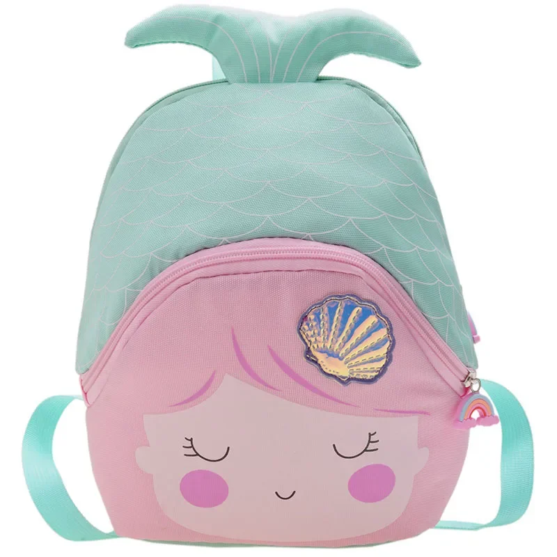 Cartoon Child Backpack Girl Princess Bags Mermaid Kindergarten Cute Toy Bags Baby Backpack Outdoor Early Education Backpack 4