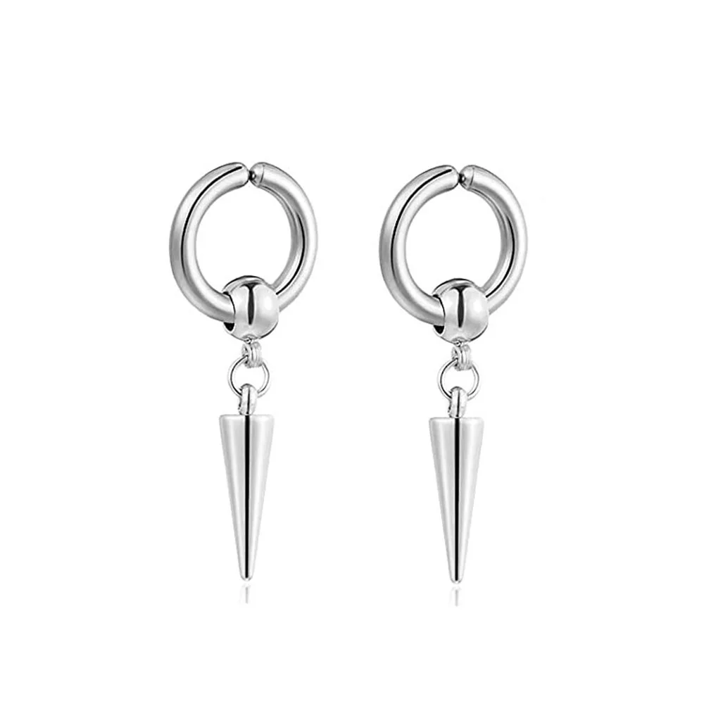 Huggie | Orecchino Piatto A Cerchio In Acciaio Inossidabile Chirurgico - Foto 2