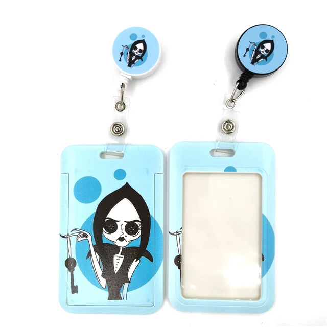 Horror Movie Coraline Cute Credit Card Cover Lanyard Bags Retractable Badge  Reel Enfermera Name Clips Card ID Card Holder Chest - AliExpress