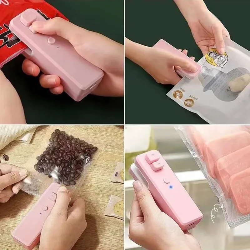 Bag Sealer Xiaomi Food Mini Portable Plastic Bags Sealing Machine Thermoplastic Bag Sealants Handheld Food Packaging Heat Sealer