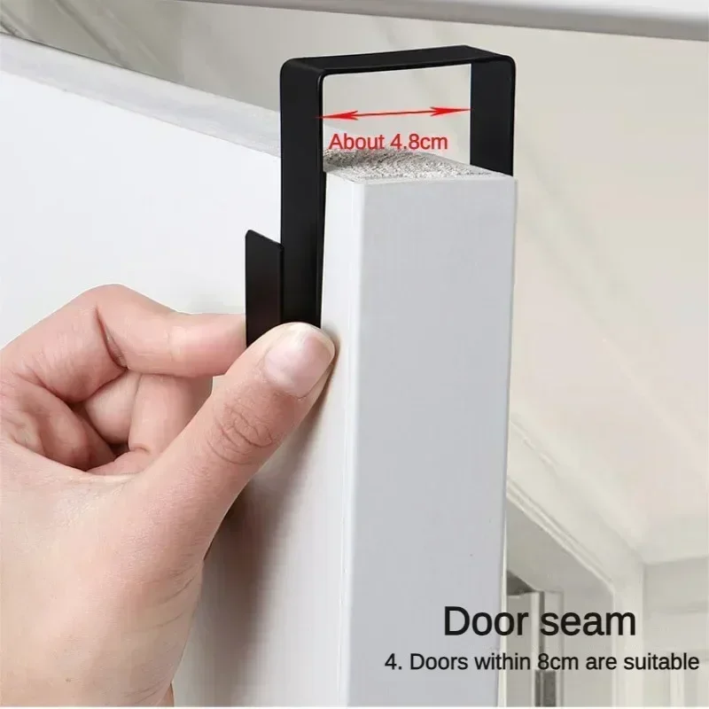 5 Hooks Storage Rack Hat Rack Hook Scarf Bag Baseball Cap Rack Organizer Storage Door Hanger Storage for Closet Bedroom