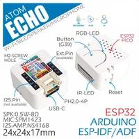 M5Stack ATOM Echo programmable Mini Smart Speaker ESP32 Voice Control Module with BLE/Wi-Fi for IoT Prototyping & DIY Projects - Image 2