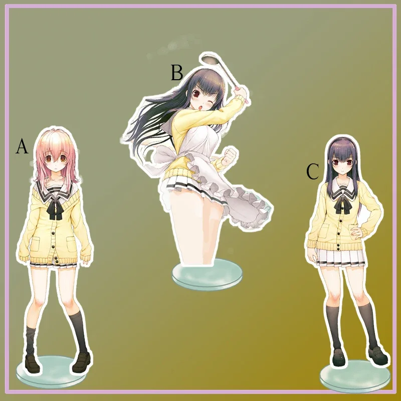 

Anime Stand YOU and ME and HER: A Love Story Sone Miyuki Muko Aoi Acrylic Figure Display Desktop Decoration 15cm