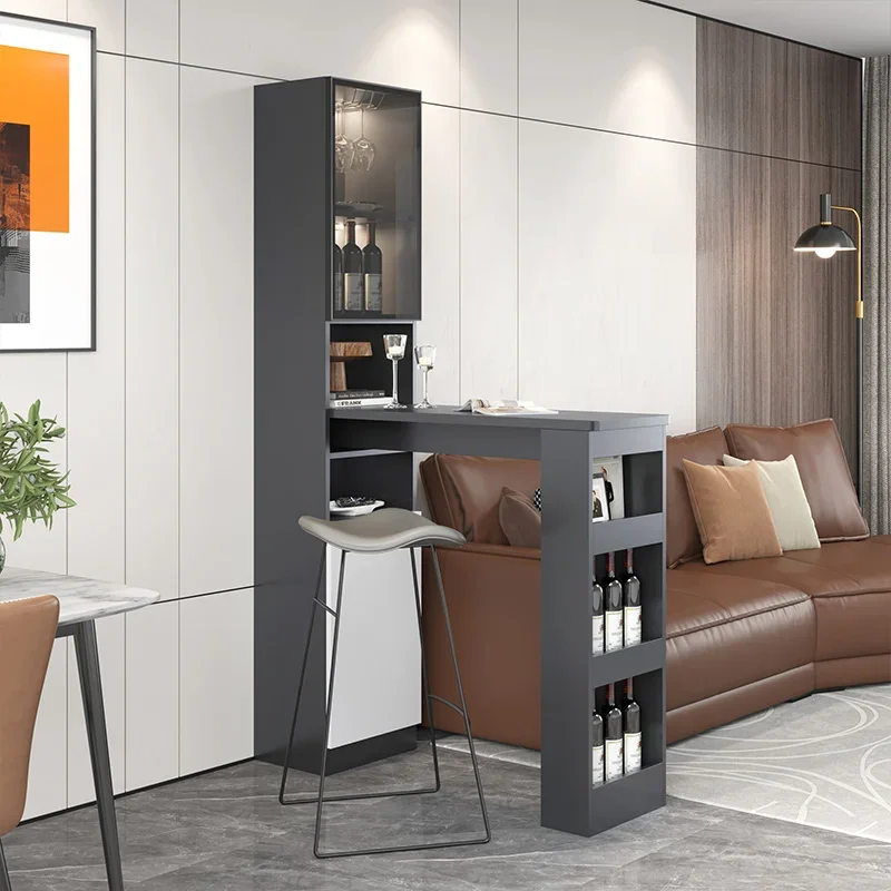 

Home Partition Living Room Modern Minimalist Kitchen Wine Cabinet Bar Integrated Table Custom Light Luxury