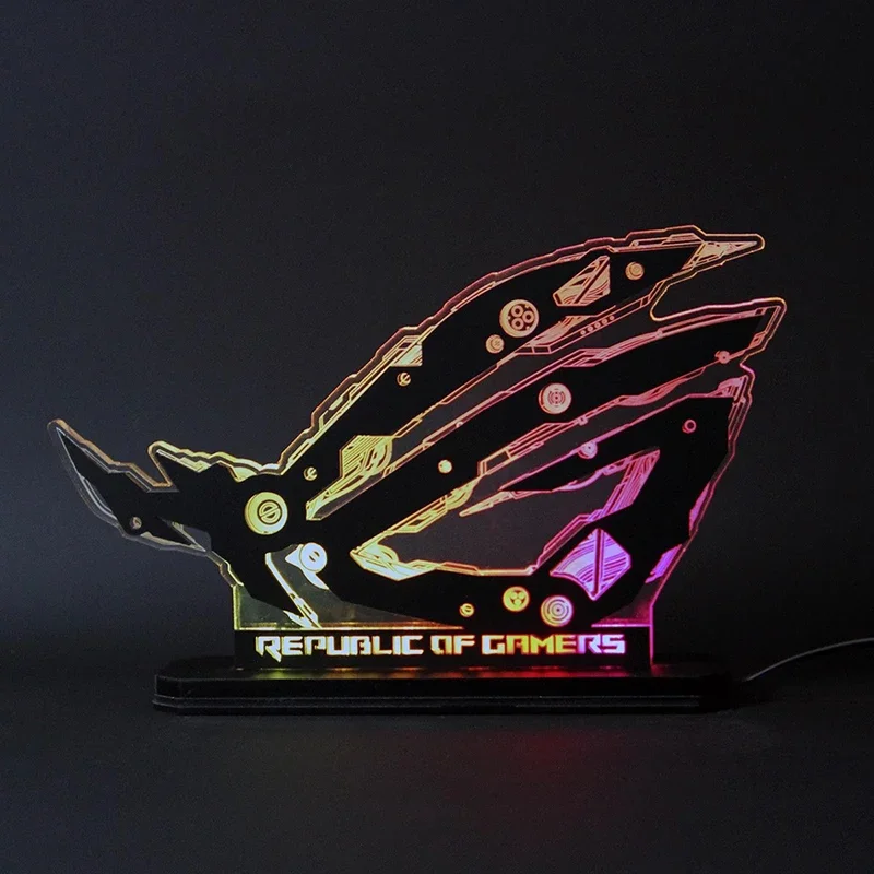 Logo Rog-sincronização Mecânica Eye Handle 5v Argb 3pin Logo Personalizado Mod