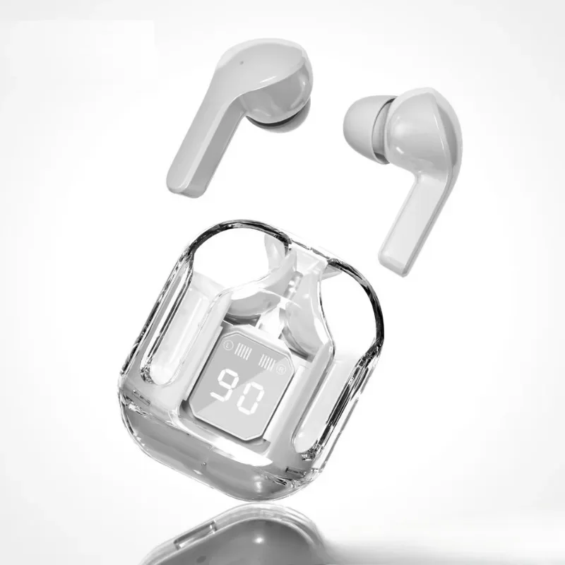 Air31 Wireless Bluetooth Earphone Transparent HIFl Headphones Digital Display Sports Gaming Noise cancelling headset For Phones 6