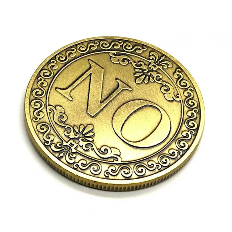 5PCS Yes No Challenge Decision Making Flipping Coin Lucky Guess Fidget Toys For ADHD And Anxiety Juegos Antiestres Y Ansiedad