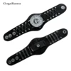 New Luxury Brand Men's Watch Brown Leather Punk Skull Head Metal Buckle 40mm Large Dial Quartz Watch Relogios Masculino 4
