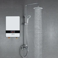 Chauffe-eau électrique instantané 6500W 220V, Thermostat, débit, salle de bains, cuisine instantanée, douche chaude 5