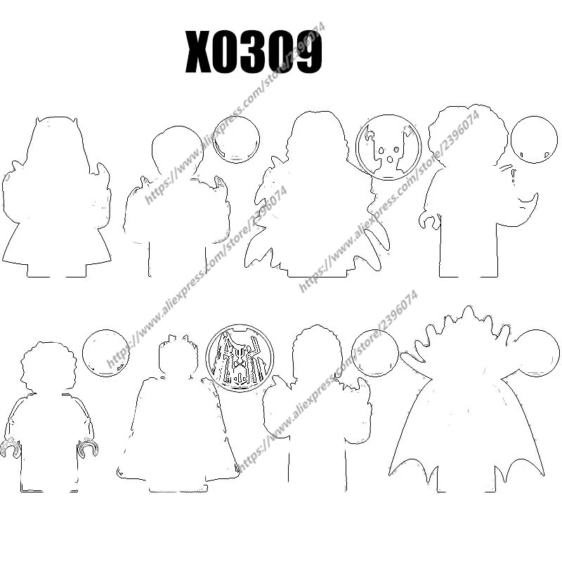 

Фигурки-конструкторы X0309 XH1672 XH1673 XH1674 XH1675 XH1676 XH1677 XH1678 XH1679, 1 шт.