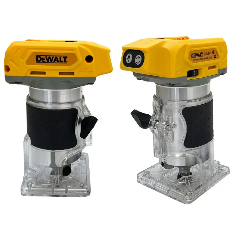 Dewalt 33000RPM Brushless Electric Trimmer Cordless Woodworking Trimming Machine Wood Router Milling Engraving Slotting Machine electric power tools