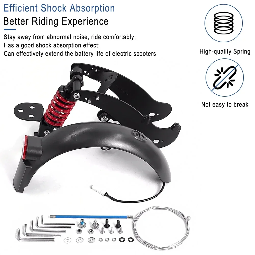 Description Picture 3 of itemFor Iconic Brand KickScooter Mi3 Electric Scooter Modifited Rear Suspension Kit Rear Shock Absorption Fender Light Accessories