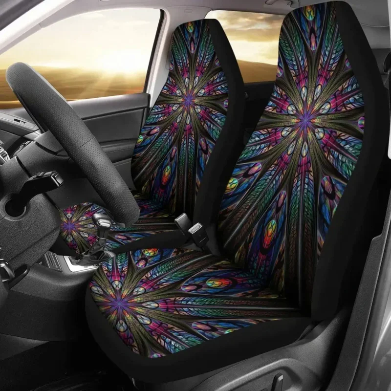 

Tribal pattern cover covers set of 2 pc, accessories car mats