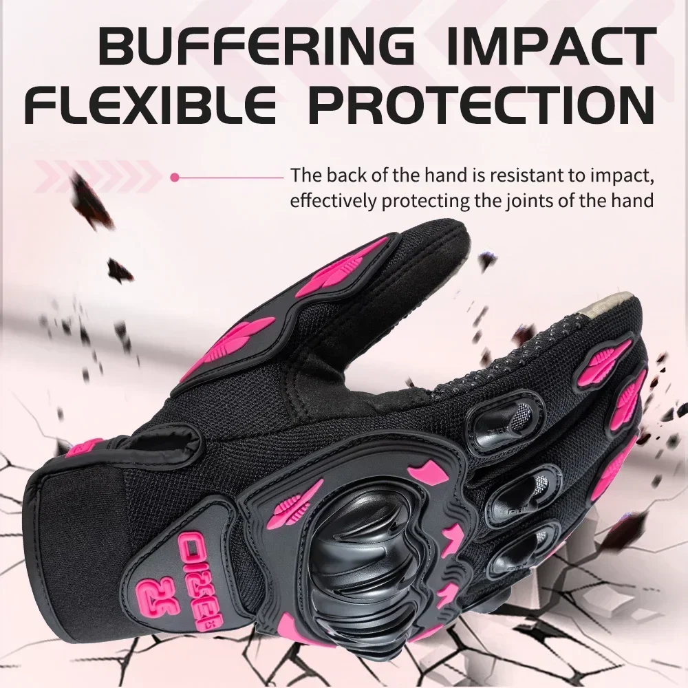 Summer Motorcycle Gloves Breathable Touchscreen Riding