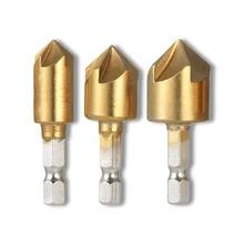 

3PCS Countersink Drill Bits 90 Degree Hex Shank Woodworking Angle Point Drilling Hole Puncher Bevel Replacement drill bit