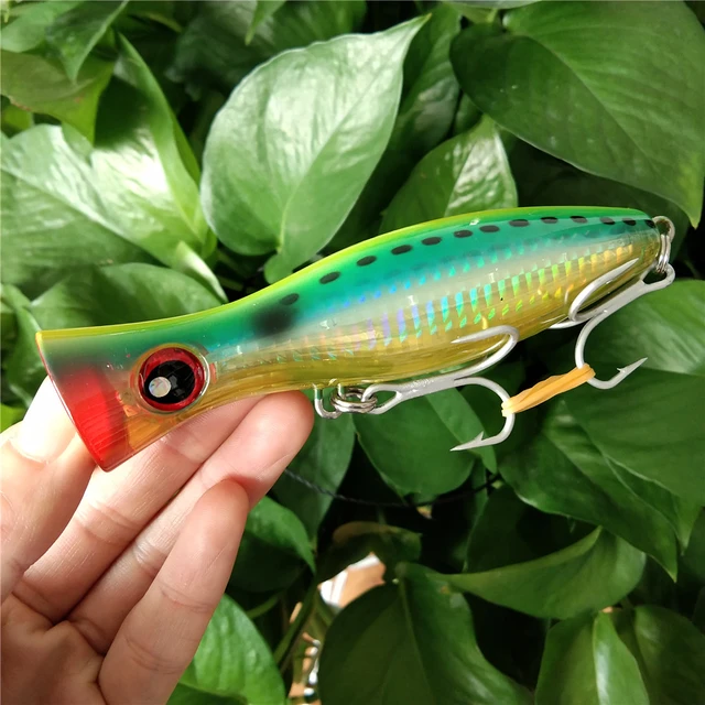 1PCS Fishing Lures Floating Topwater Popper Saltwater Fishing 16cm/88g Big  Popper Lure Fishing Articulos Type Artificial Bait - AliExpress