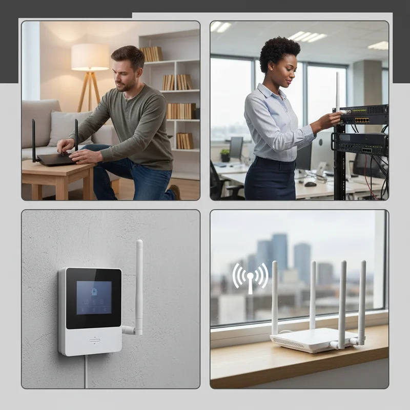 5pcs 868/915mhz 안테나 3dbi 게인 SMA 남성 11cm 길이 흰색 px1 - SMA 여성 케이블 lora LoraWan meshtastic 게이트웨이 리피터