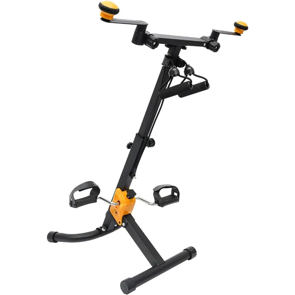 Foldable Pedal Exerciser Bike for Seniors for Total Body Home Folding Adjustable Rehab Fitness Equipment Elderly