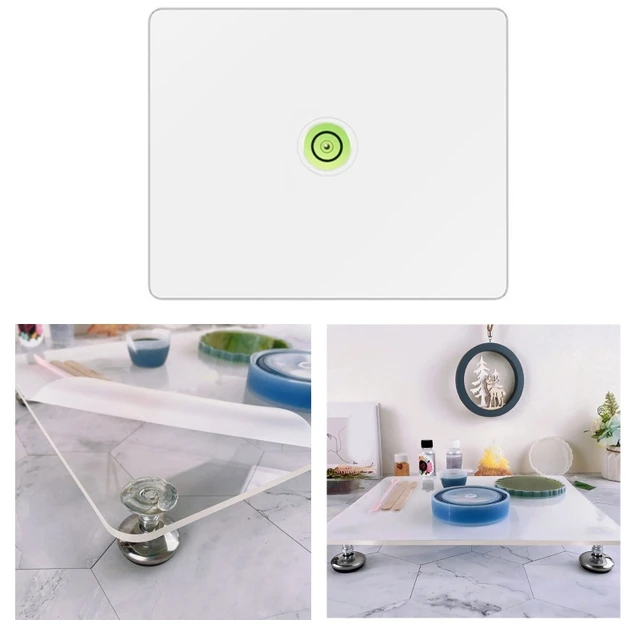 Professional Resin Self Leveling Table Adjustable Leveling Table for Epoxy  Resin Art Anti Slip Base Foot Leveling Board