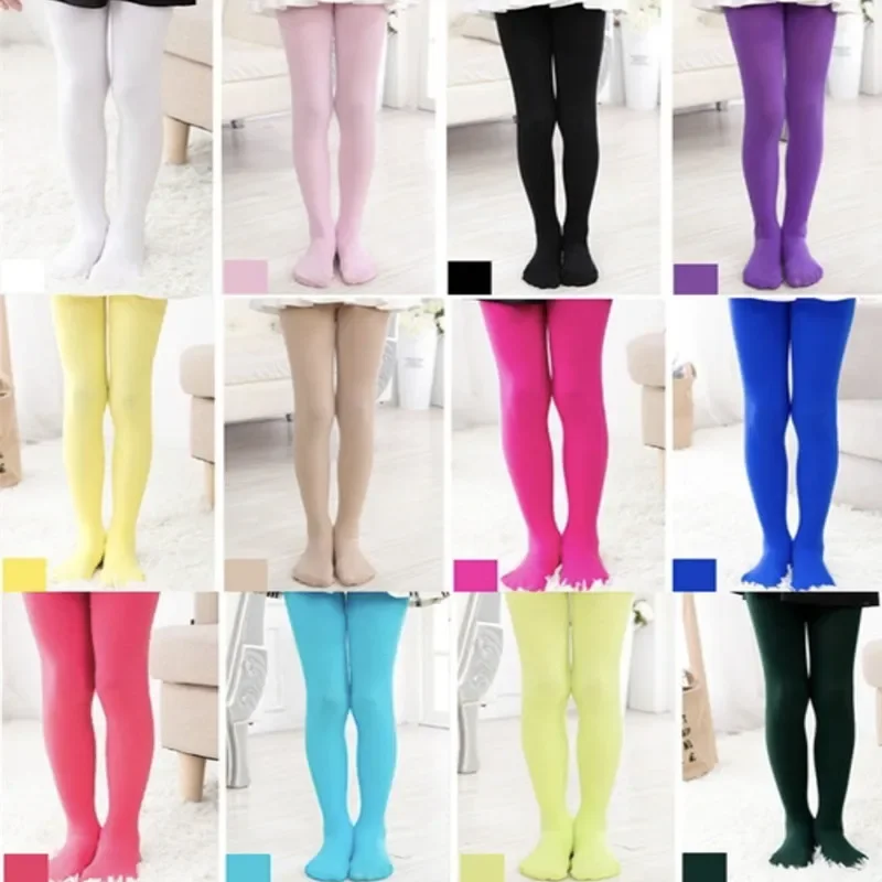 Children Pantyhose Girls Stocking Bottoming Pantyhose Stockings 10pcs/Lot 3-12Years kids pantyhose