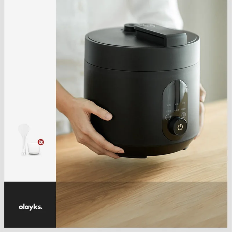 Olayks Electric Pressure Cooker Intelligent Automatic Multicooker Soup Stew Pot 2-4 People Porridge Cooking Machine Non-stick