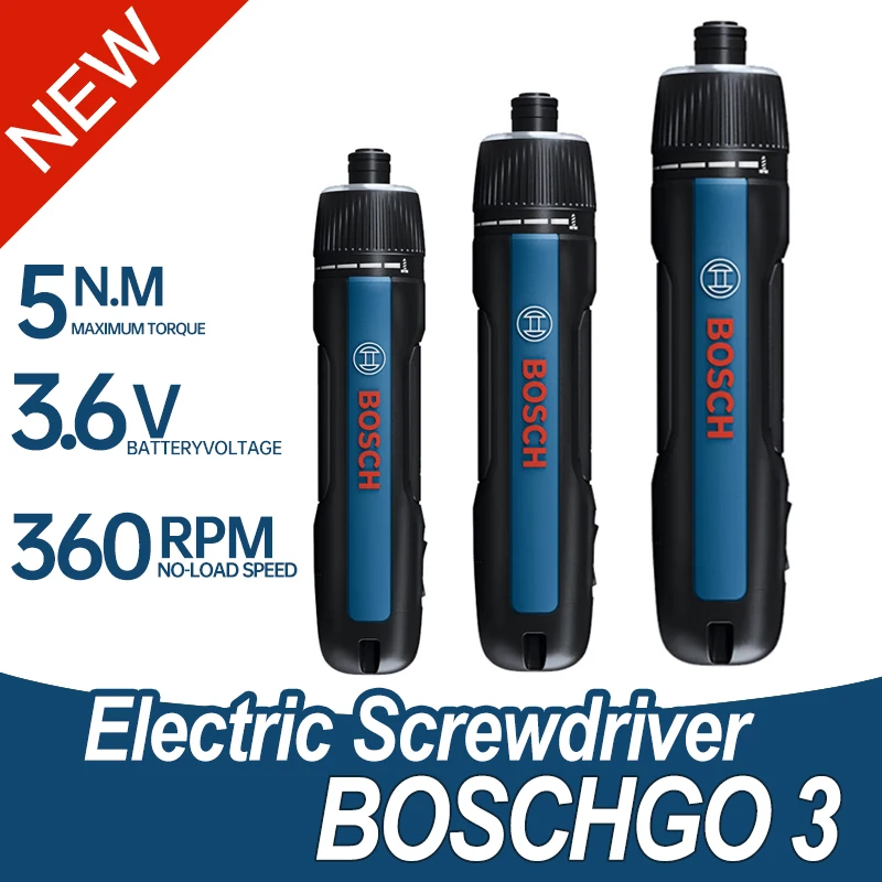 Bosch-Go-3-Electric-Screwdriver-Rechargeable-Automatic-1-4-Screwdriver ...