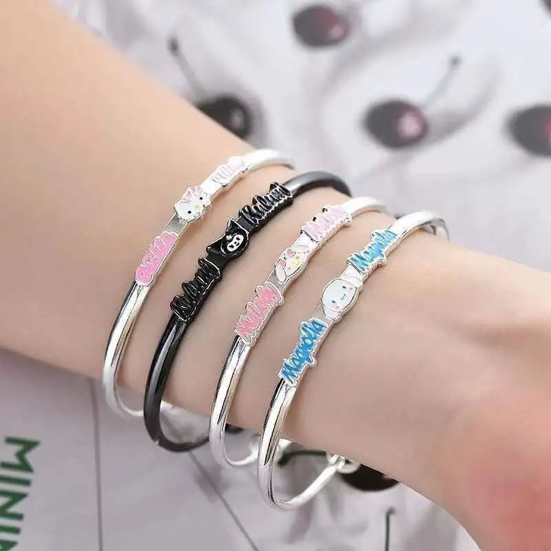

Sanrio Cinnamoroll Bracelet Burst Style Kuromi mymelody HelloKitty Alloy Bracelet Boudoir Bracelet Send Girlfriend Gift