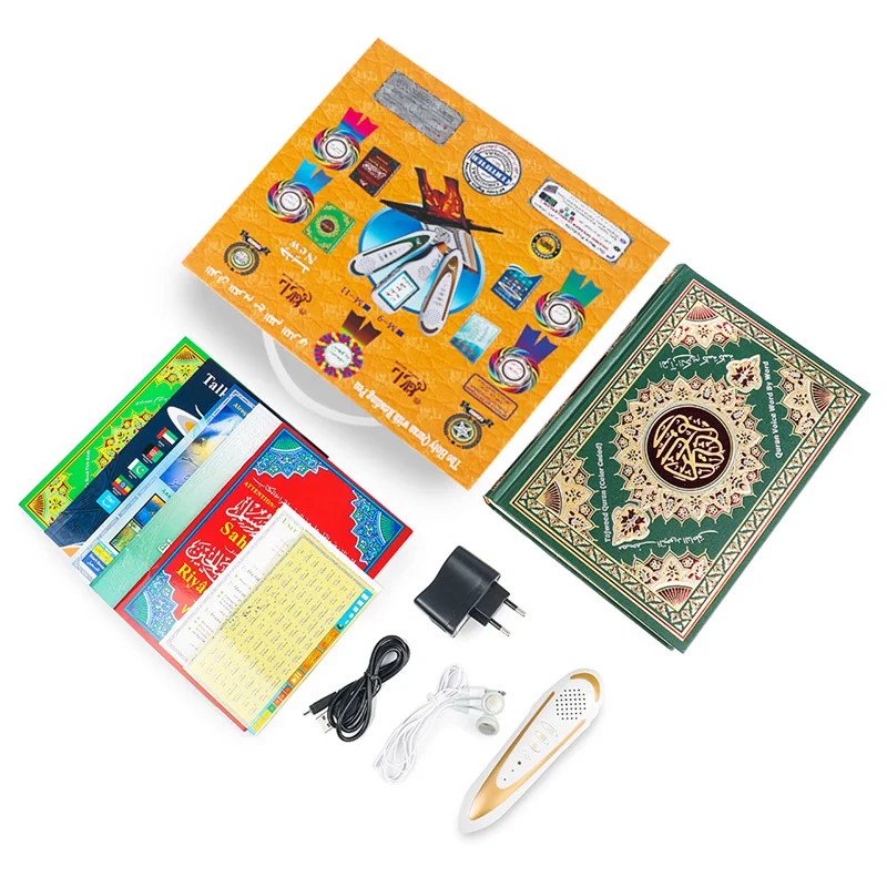 Muslim Quran Player Set Read Pen Book with Translations and Arabic Reciter Voice for Muslim Digital Qur'an