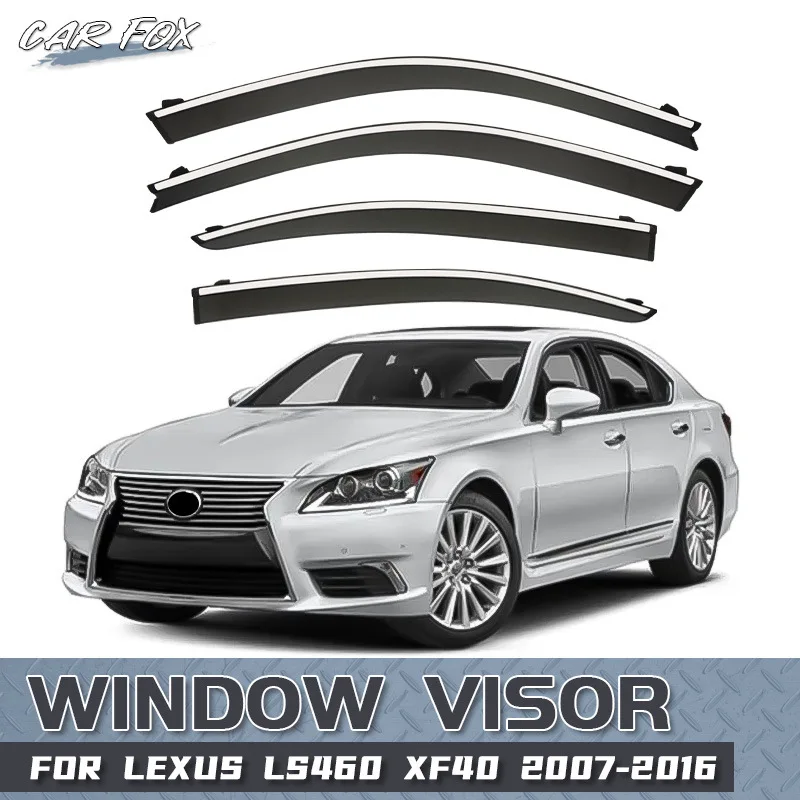 4Pcs Car Window Visors For Lexus LS LS430 LS460 LS400 Window Awnings Shelters Sun Rain Deflectors Auto Accessories 1989-