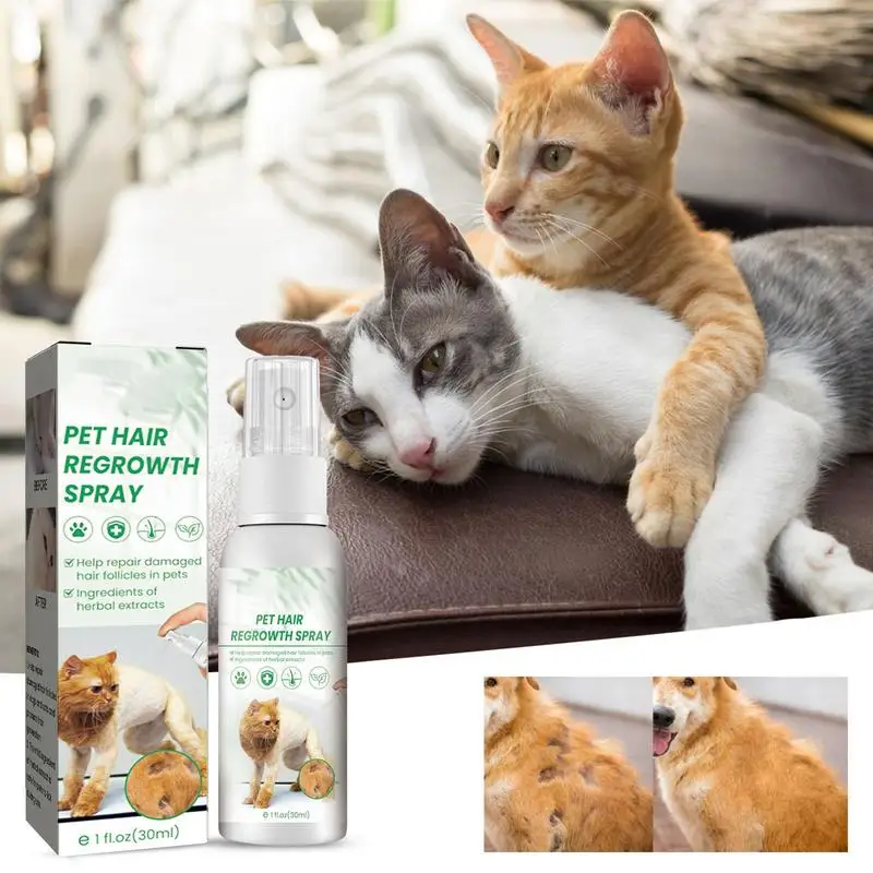 

30ml Pet Hair Enhancer Pet Hair Repair Damaged Follicle Care Basin Spray Dog and Cat Hair Conditioning Skin Essence Spray