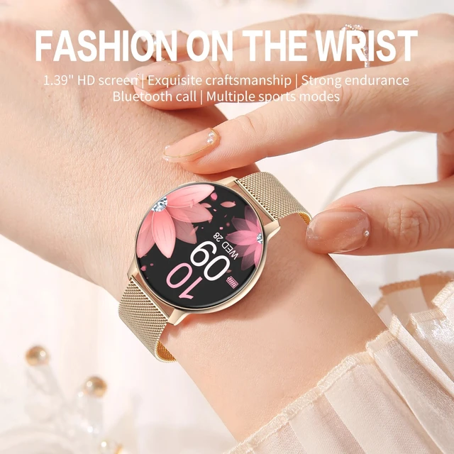 Reloj inteligente resistente al agua para mujer, pulsera con pantalla a  Color, control del ritmo cardíaco y del ciclo menstrual, el más vendido -  AliExpress