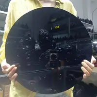 Natural Obsidian Disc Quartz Crystal Mineral Divination Mirror Feng Shui Mirror Home Demagnetization Decoration Meditation Gem 1